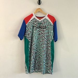 Adidas short dress shirt
